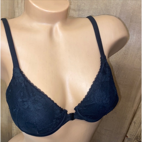 Victoria’s Secret bra body by Victoria perfect coverage black 34B front closure - Picture 2 of 15